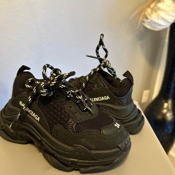 Balenciaga Other - Balenciaga Toddler Black Sneakers